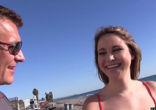Hardcore sex in the beachside RV with a super slut
